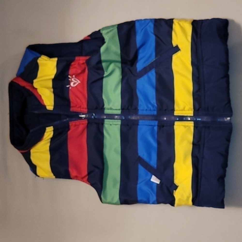 Justice reversible Navy puff vest Size 8